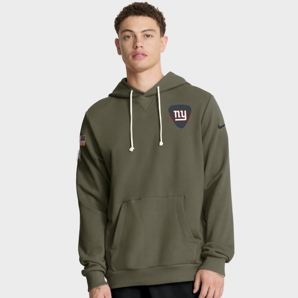 Nike New York Giants Salute to Service Olive Pullover Hoodie Men's Small‎ New